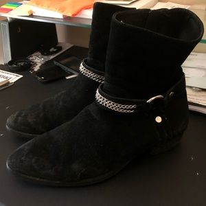 Saint Laurent Style Harness Boots